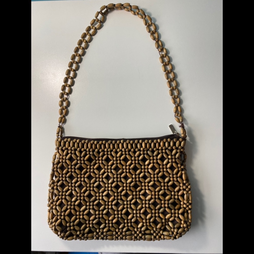 The Sak wood beaded handbag